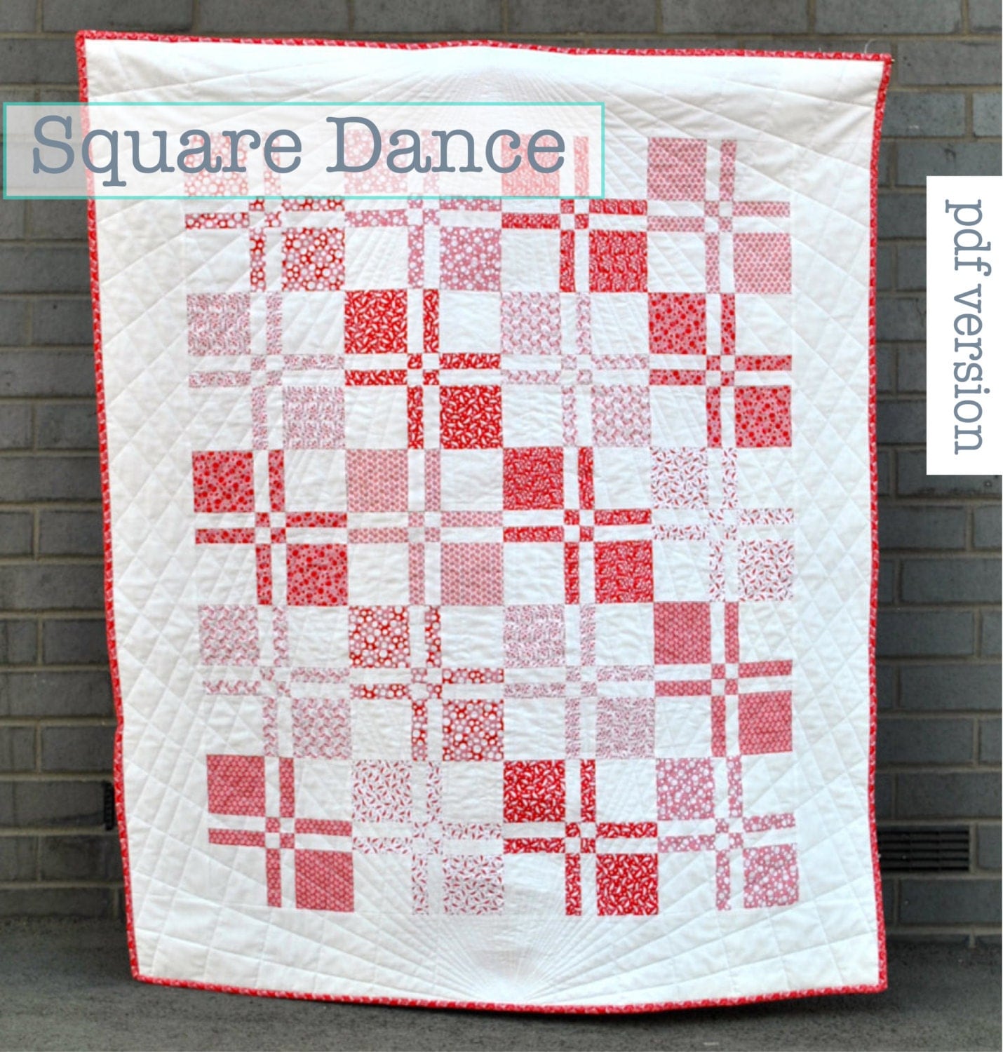 Square Dance Quilt Block Pattern