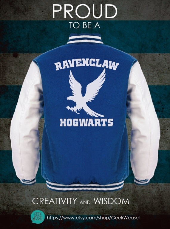 Items similar to Ravenclaw Hogwarts varsity jacket- Harry Potter on Etsy