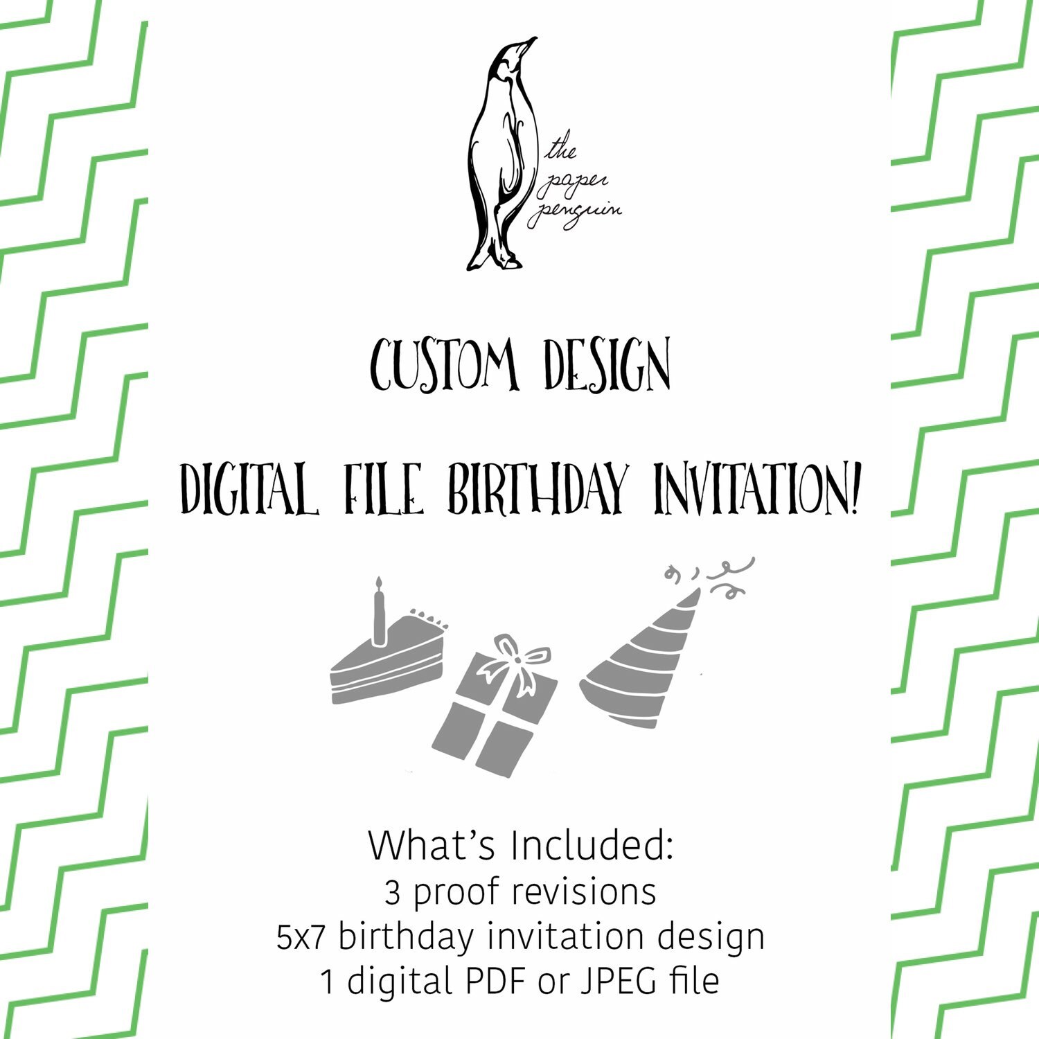 Custom Designed Birthday Invitation DIGITAL FILE
