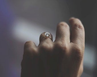 Crystal Quartz Engagement Ring