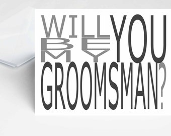 Asking groomsmen | Etsy