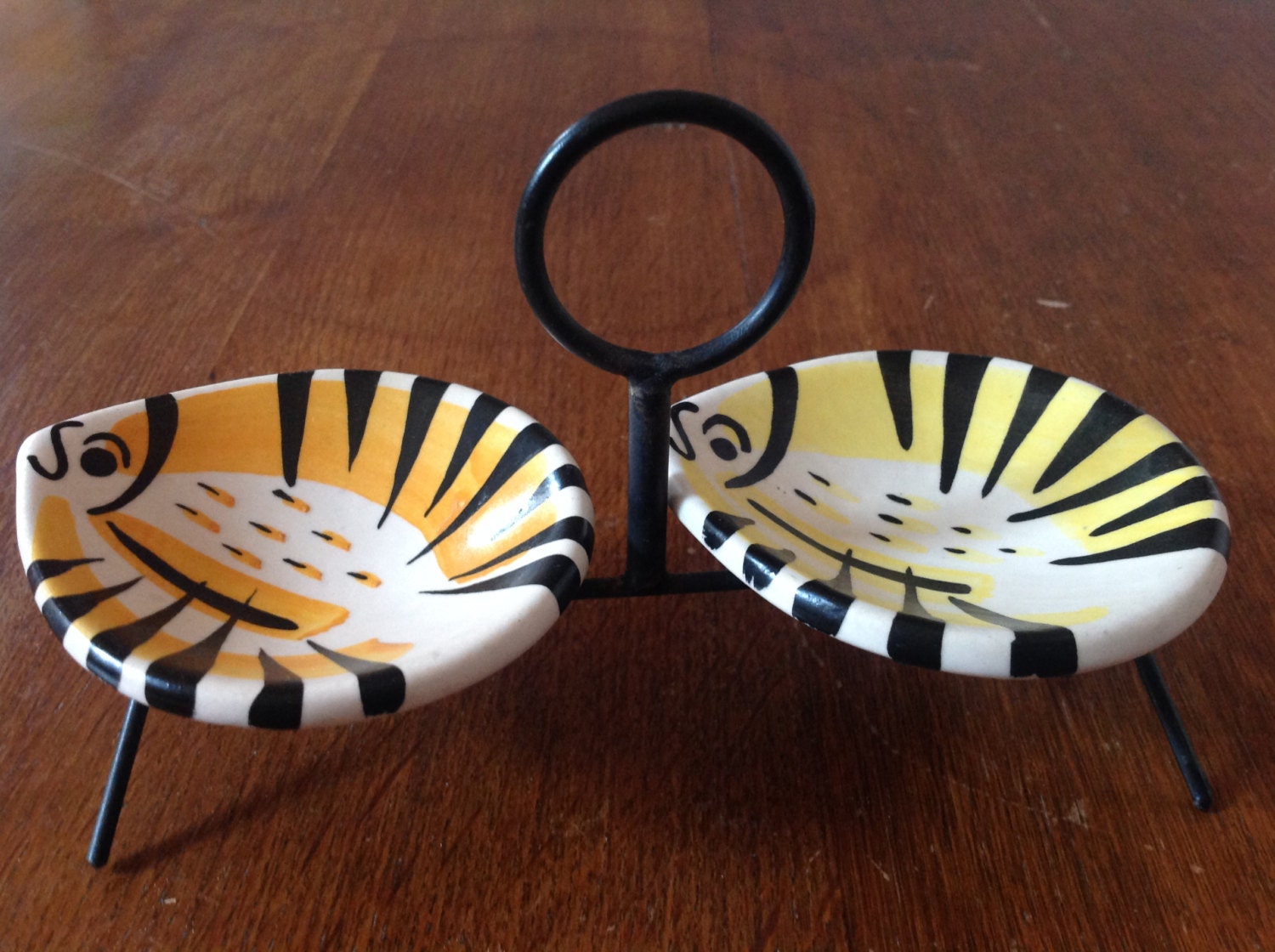 Vintage Salt and Pepper Bowls Salt and Pepper serving dish