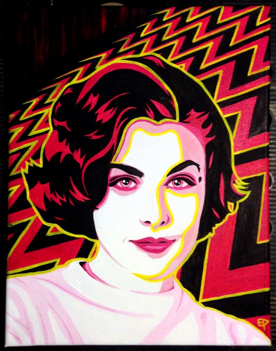 AUDREY HORNE Twin Peaks 11x14 Acrylic Painting