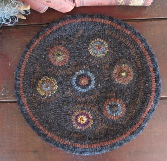 Items similar to Penny Rug Chair Pad on Etsy