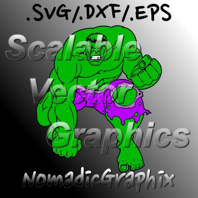 Download The Incredible Hulk 2 Vector Designs SVG / DXF / EPS