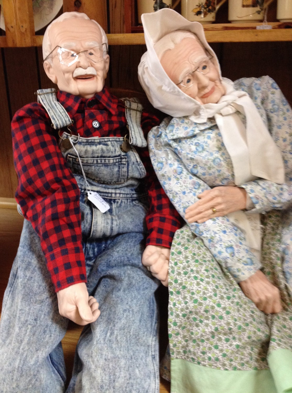 Grandma And Grandpa Handcrafted Ceramic Dolls Final By Thelofthouse