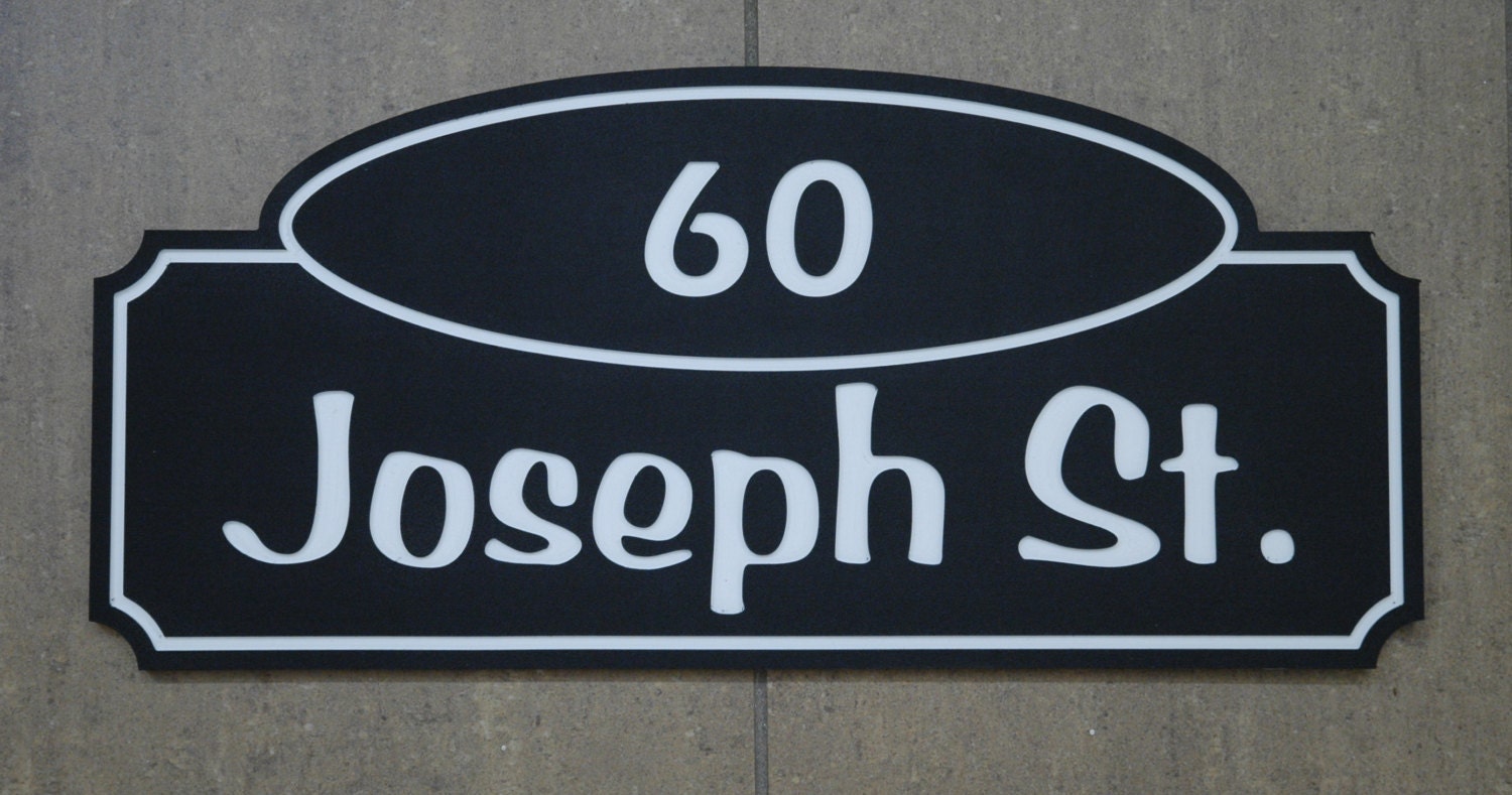 Street Number Sign by MaisonMuskoka on Etsy