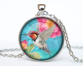 HUMMINGBIRDS pendant hummibirds jewelry hummibirds necklace