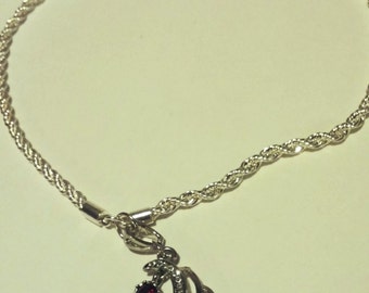 Phoenix Garnet Birthstone Necklace