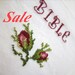 HUGE SALE - Cross Stitched Bible Cover and Bible