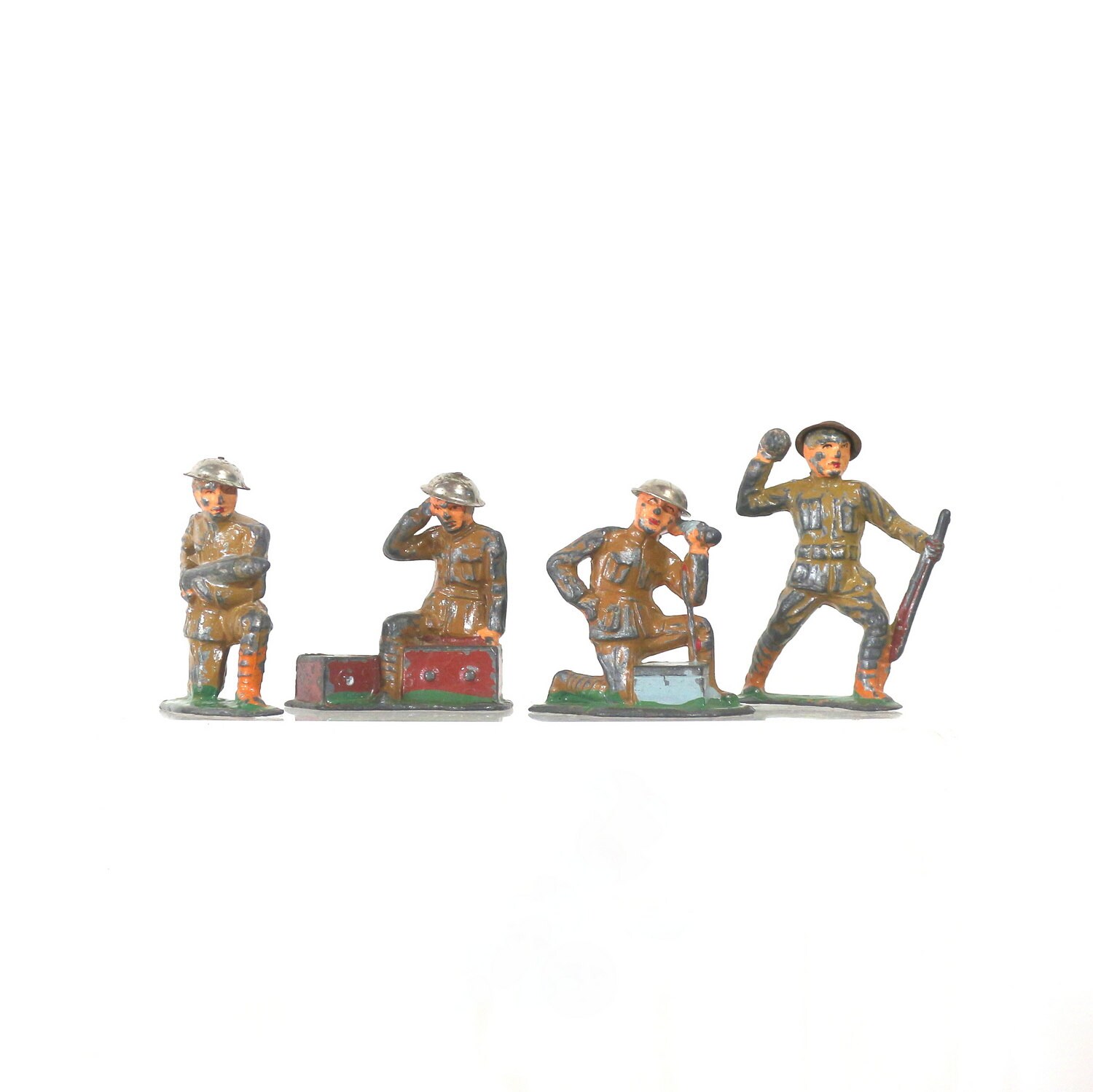 1940s Toy Army Soldier Set By Barclay Vintage Lead By BarnOwlGoods