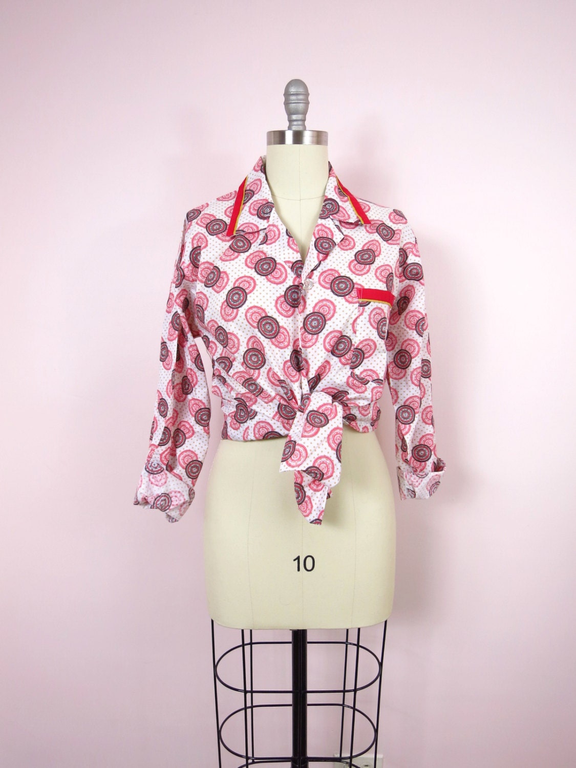 1970s JcPenney Men's Pajama Top Size M/L