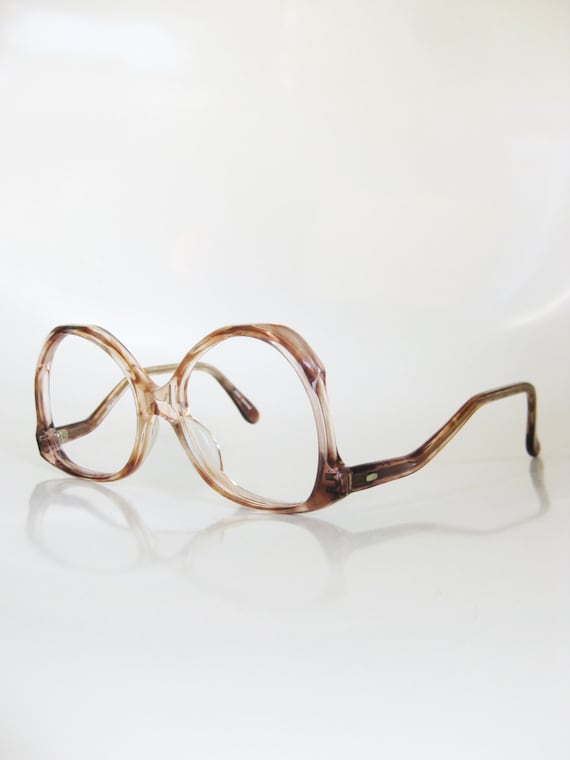 Avant Garde Eyeglasses Oversize 1970s Light Tortoiseshell 70s