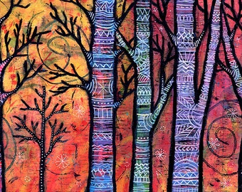 Magical Forest gallery wrapped canvas print - A Magic Forest