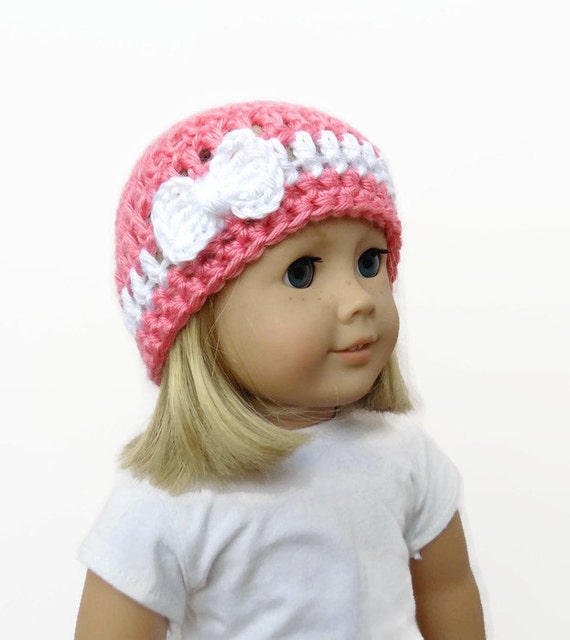 for Hat, Crochet Doll Doll hats Hat beanie Beanie, with Bow Doll dolls Inch 18