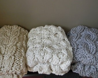 Giant Super Chunky Knit Blanket pattern Pattern Only