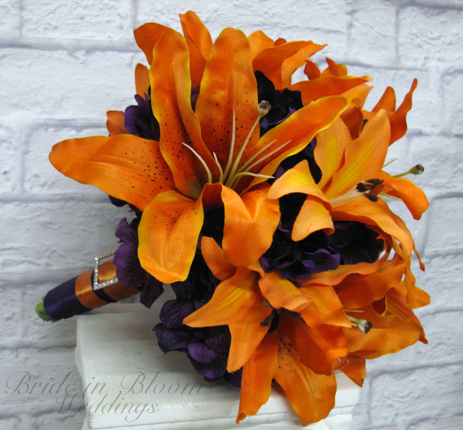 Tiger Lily Bouquet Wedding Bouquet Autumn Wedding Bouquet 7864