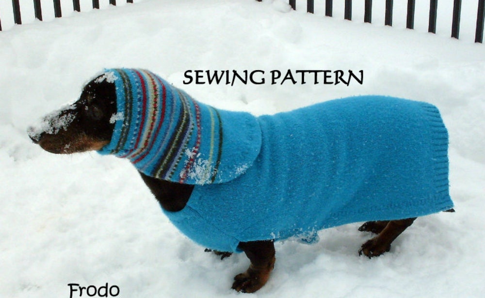 Sewing Pattern for Dachshund Sweaters Jumpers by WarmWeenies