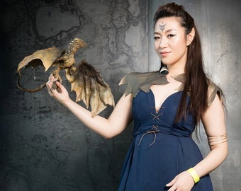 FULLY PAINTED Limited Edition Baby Dragon Sculpture Drogon Game of Thrones Cosplay Daenerys GoT