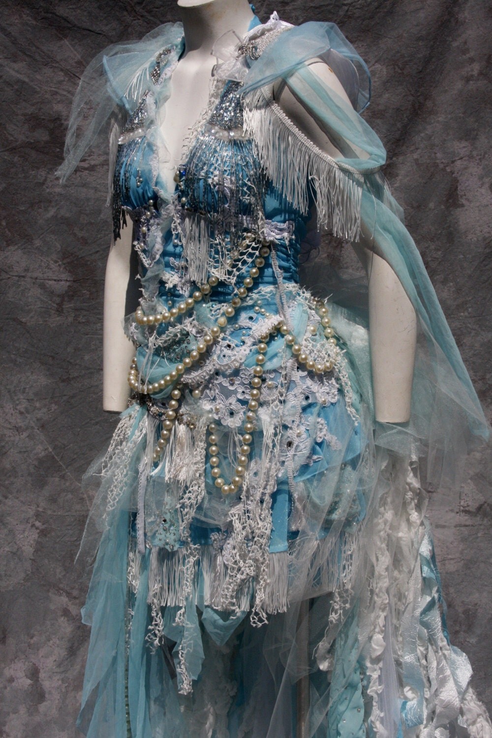hochzeitskleid elfe feral godess elf sky blue summer cloud air fairy wedding hochzeitskleid elfe feral godess elf sky blue summer cloud air fairy wedding