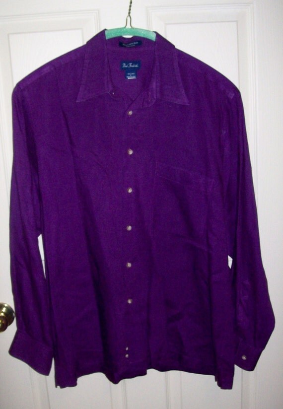 mens purple linen shirt