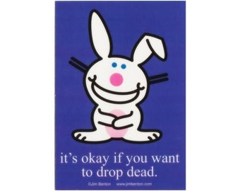 Happy Bunny Sticker