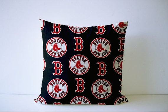 Items similar to Boston Red Sox pillow cover 16x16 inch baseball pillow ...