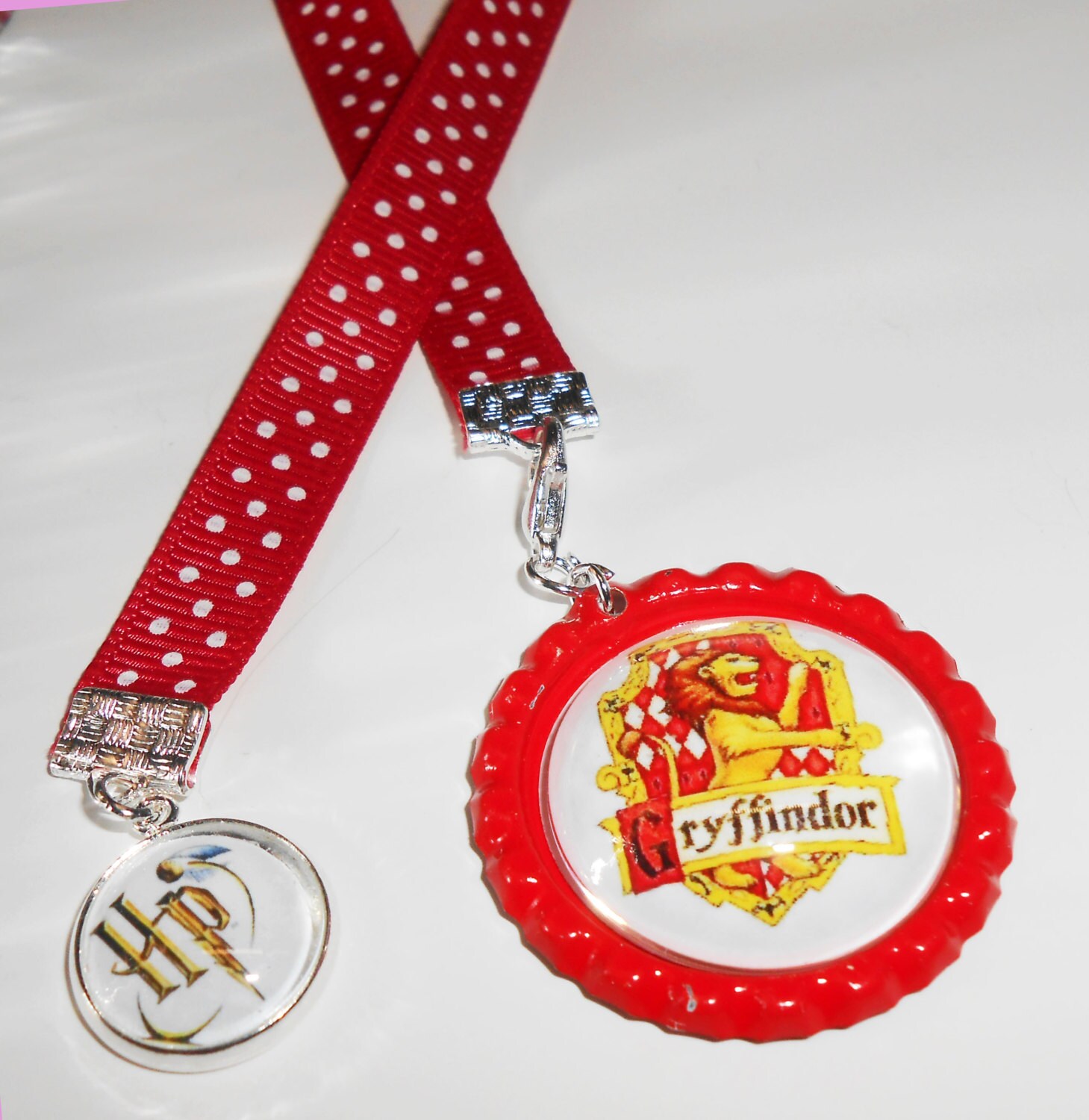 Ribbon Bookmark Gryffindor Bookmark Harry Potter by nancybaha