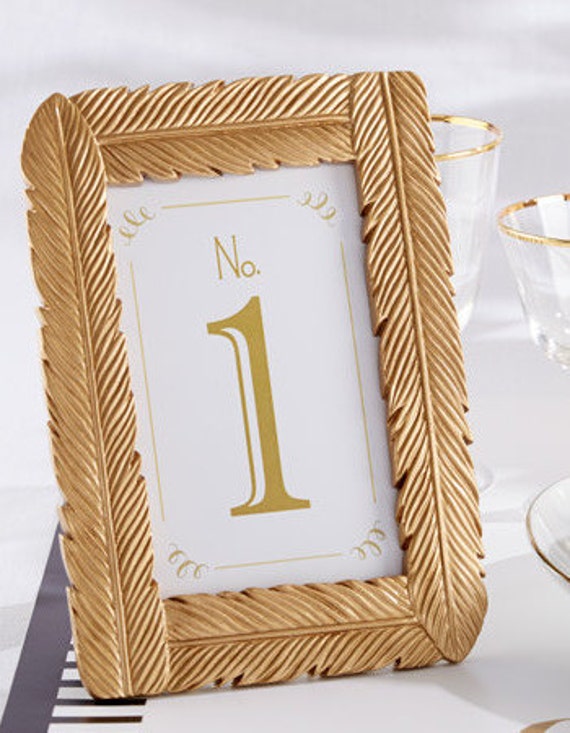 Gold Table Number Frame Wedding Decoration Table Number