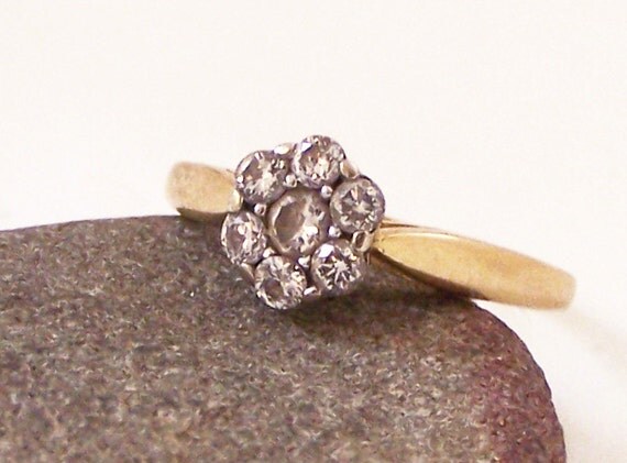 ... Ring,18ct Ring, Engagement Ring, Size 7.75, Size P, Edinburgh Hallmark