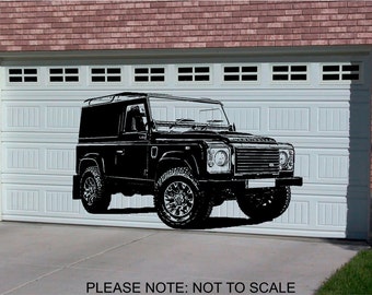 Landrover Defender 4x4 - Wall Art Sticker - 3 sizes