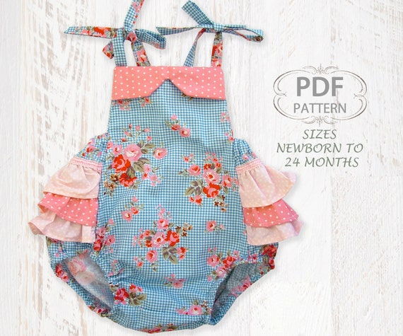 dress simple free baby patterns sewing pattern Baby for Sewing pattern baby romper for girls PDF