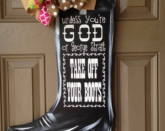 COWBOY BOOT Unfinished Wooden Craft Shape, Do-It-Yourself