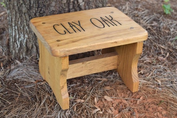 Personalized Kids Stepping Stool - Rustic Decor - Children's Step Stool - Bathroom Stool - Wood Stool For Kids - Gift for Kids - Step Stool by CountryBarnBabe