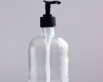 Recycled Glass Soap Dispenser with BPA Free Plastic Pump