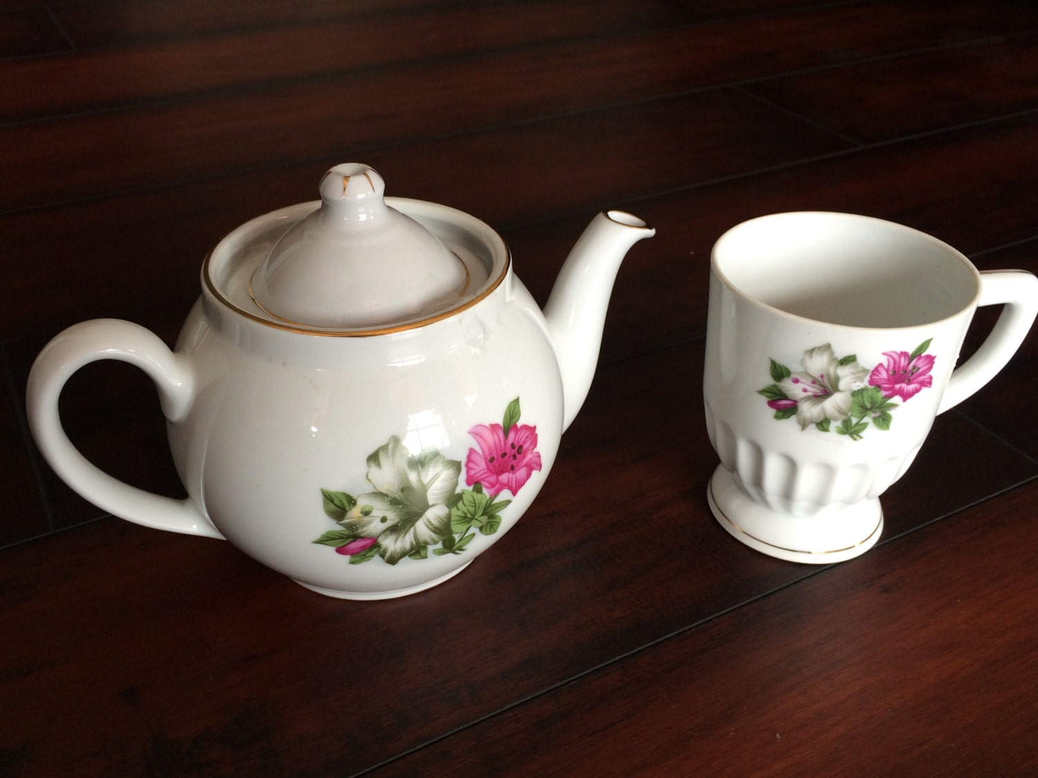 Pink Flower Teapot Set Liling Teapot Porcelain Teapot Fine