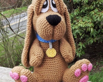 Basset Hound Puppy Amigurumi Crochet Dog Pattern PDF