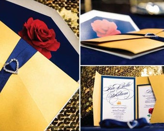 Beauty And The Beast Inspired Wedding Invitations 10