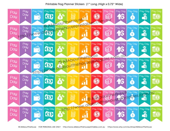Organization Wide Calendar : Payday flag printable planner stickers banner calendar Organization Wide Calendar : Payday flag printable planner stickers banner calendar
