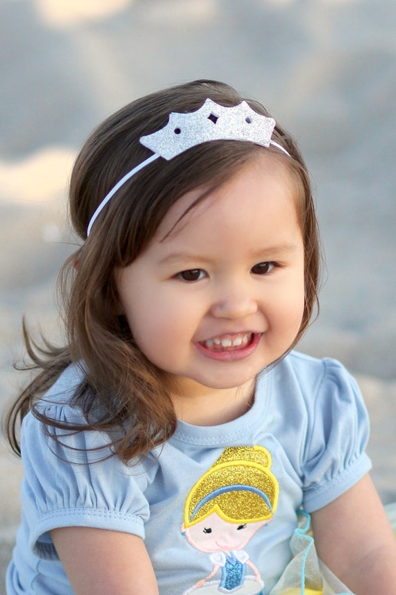 Glitter crown headband baby toddler girls headband