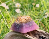 Mini ROSE QUARTZ Orgone Pyramid - Feng Shui Decor and Spiritual Gift - Balance and Meditation - Heart Chakra Healing