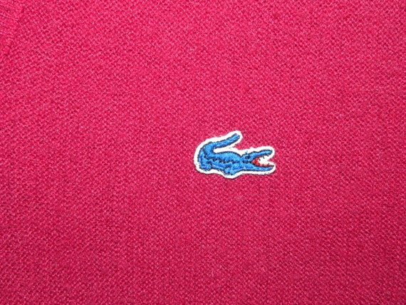 1980's 80s IZOD LACOSTE Sweater / Alligator Logo / V-neck