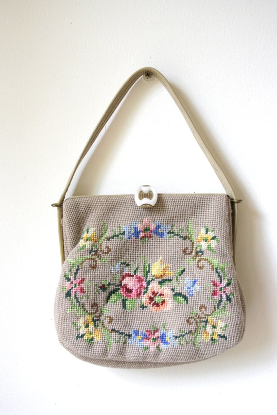 floral tapestry handbag small fashion handbag floral tapestry purse ...