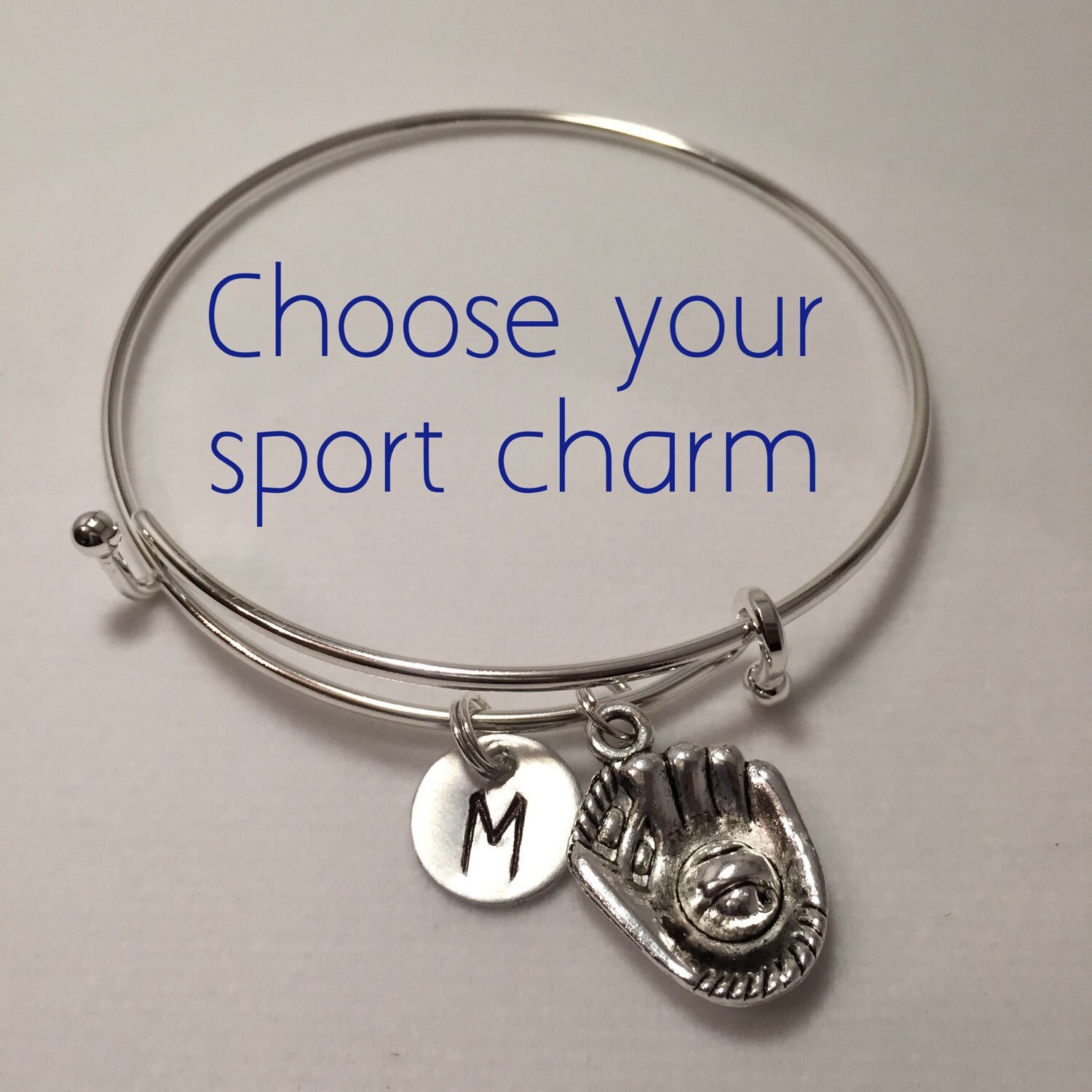 Sports charm bracelet Senior gift Add a charm by ItsAllAboutYouAmy
