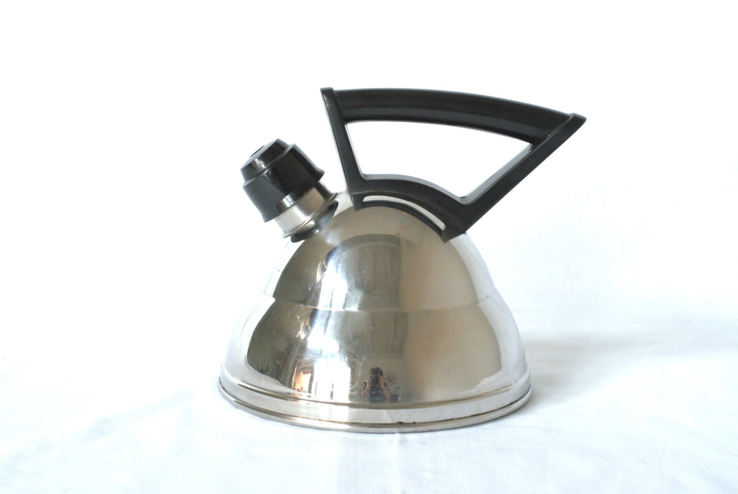 Vintage German Kettle Whistling Stainless Steel Bakelite