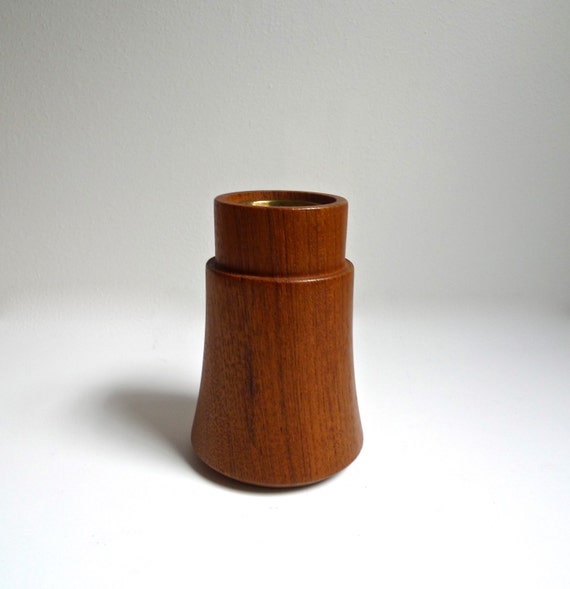 Vintage Dansk Teak Candle Holder Designed by Jens by BYBEEVINTAGE