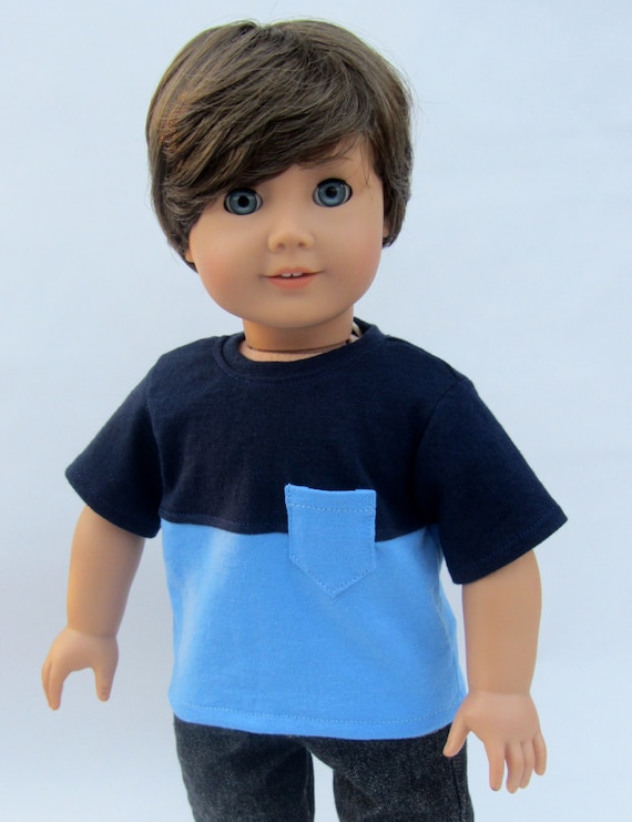 American Girl Boy Doll Clothes Colorblock Pocket by Minipparel