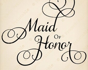 maid of honor design