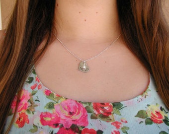 Little Sister Necklace - Charm Necklace - Custom Necklace - Delicate Necklace - Personalize Necklace - Lil Sis Necklace - Silver Necklace