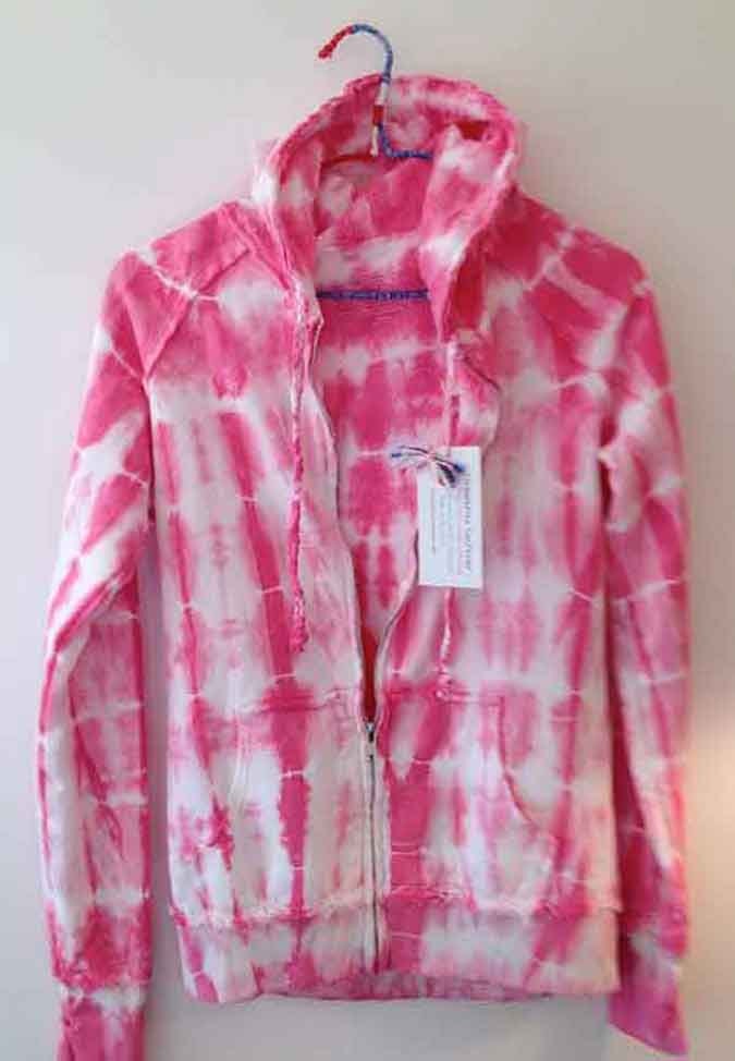 pink tie dye hoodie